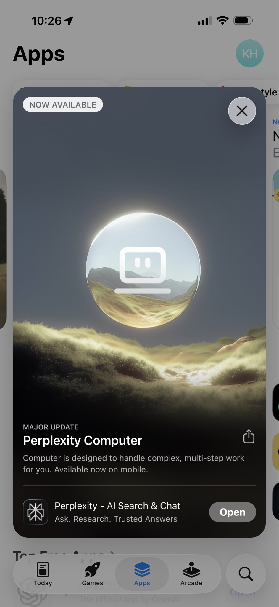 Perplexity Computer Featured on App Store