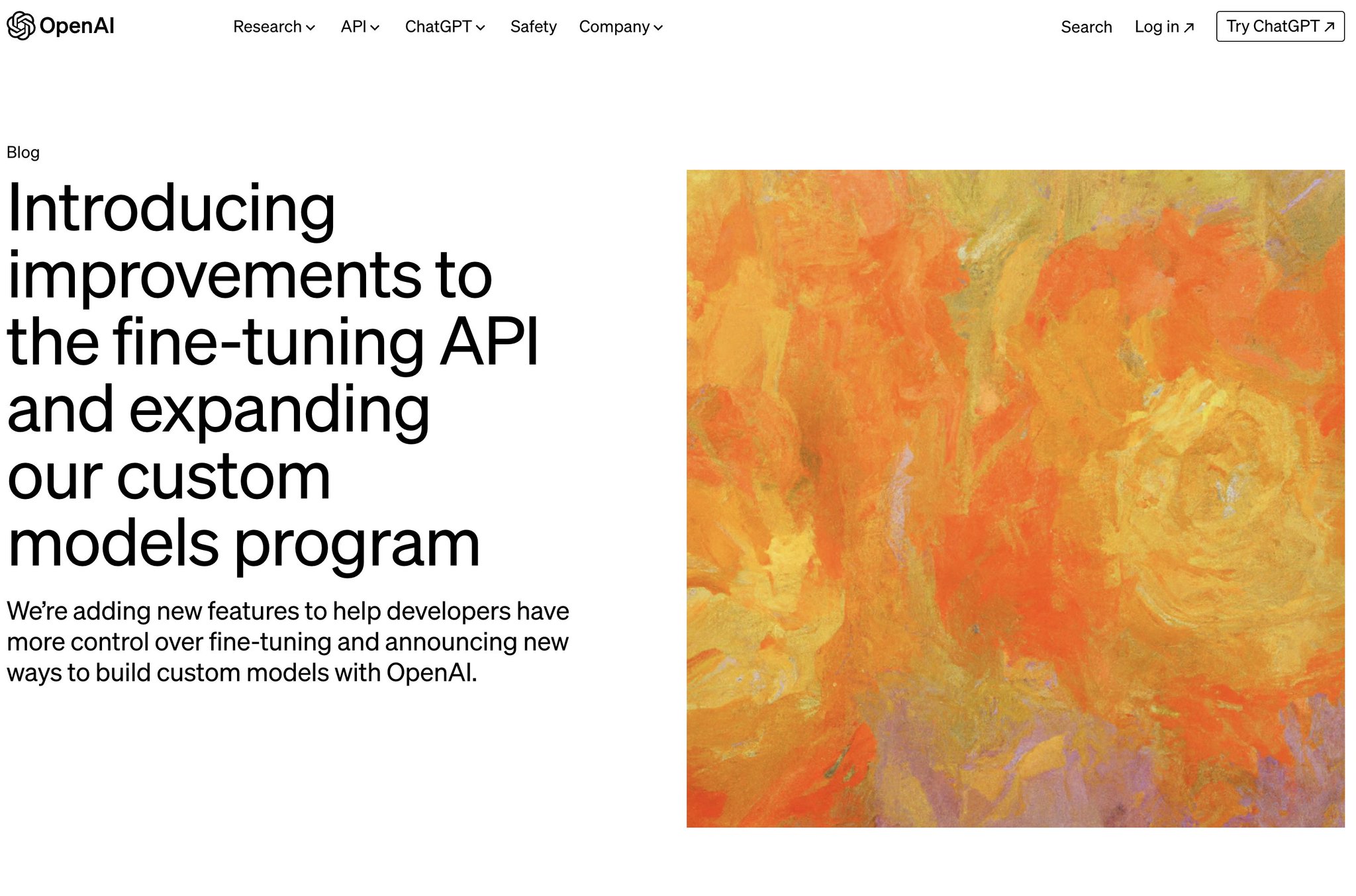 OpenAI Expands Fine-Tuning API and Custom Models Program