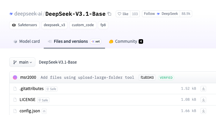 DeepSeek V3.1 Hybrid Model Announced