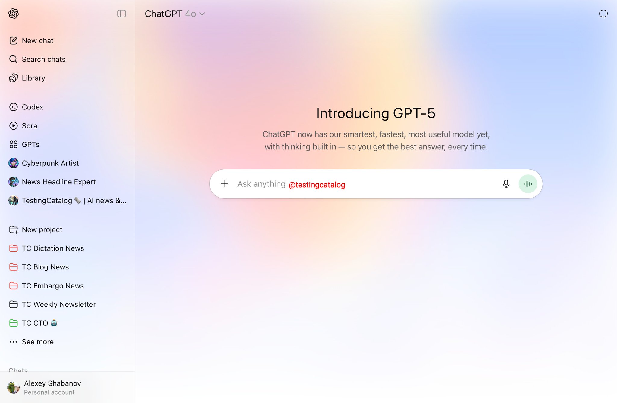 GPT-5 Announced in ChatGPT Codebase
