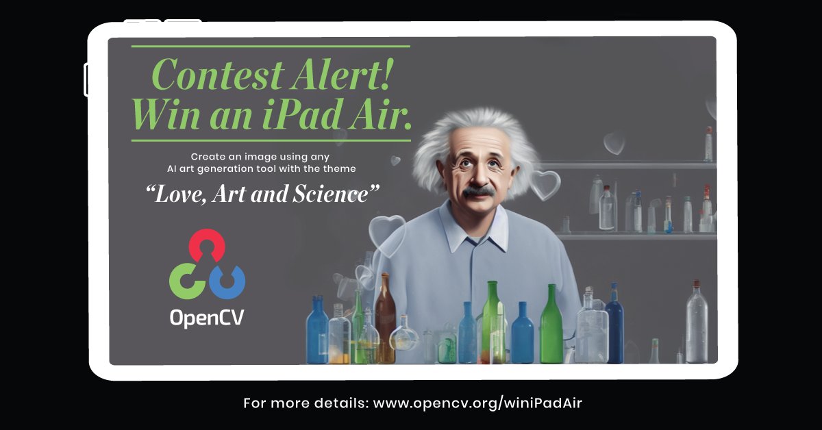 OpenCV AI Art Contest: Win iPad Air with Midjourney and Stable Diffusion