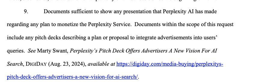 Google Subpoenas Perplexity in Search Antitrust Trial Discovery