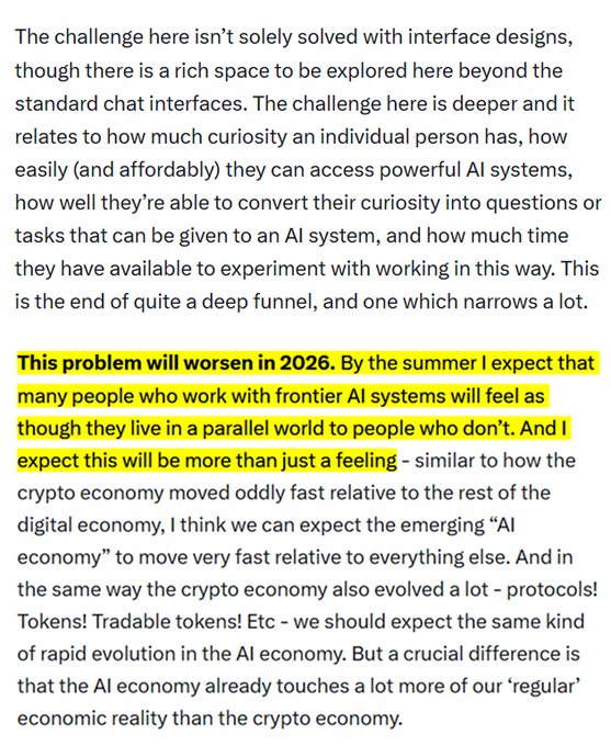 Anthropic Cofounder Predicts AI Economy Divergence by Summer 2026