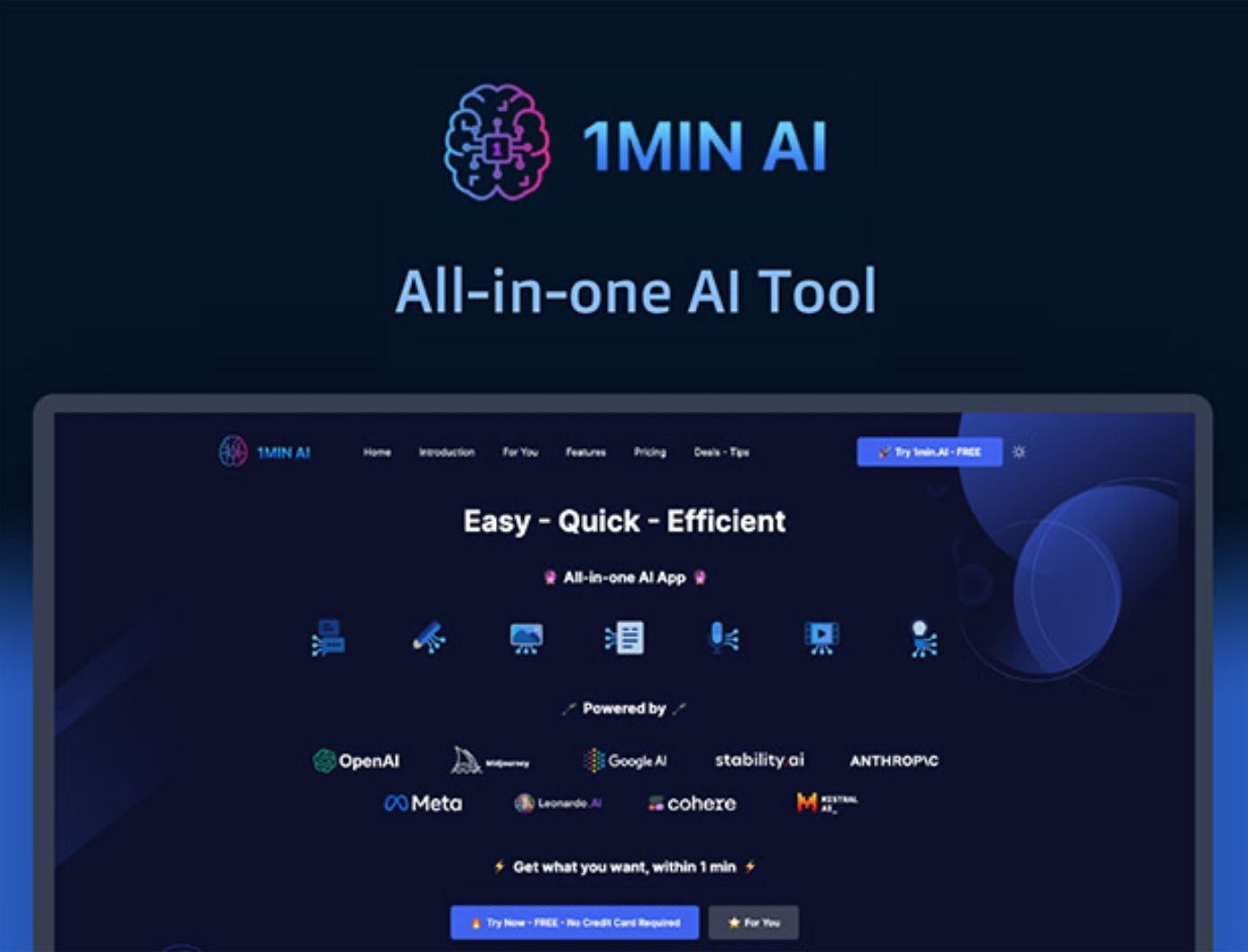 1Min AI Lifetime Subscription Covers Data Science and Machine Learning