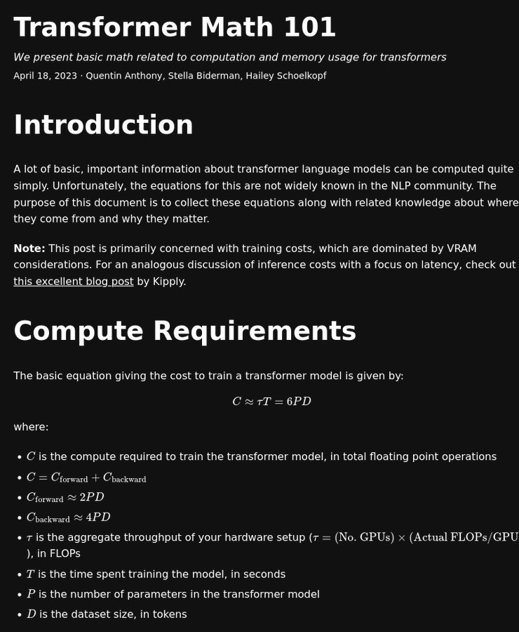 Transformer Math 101: GPU Training Optimization Deep Dive