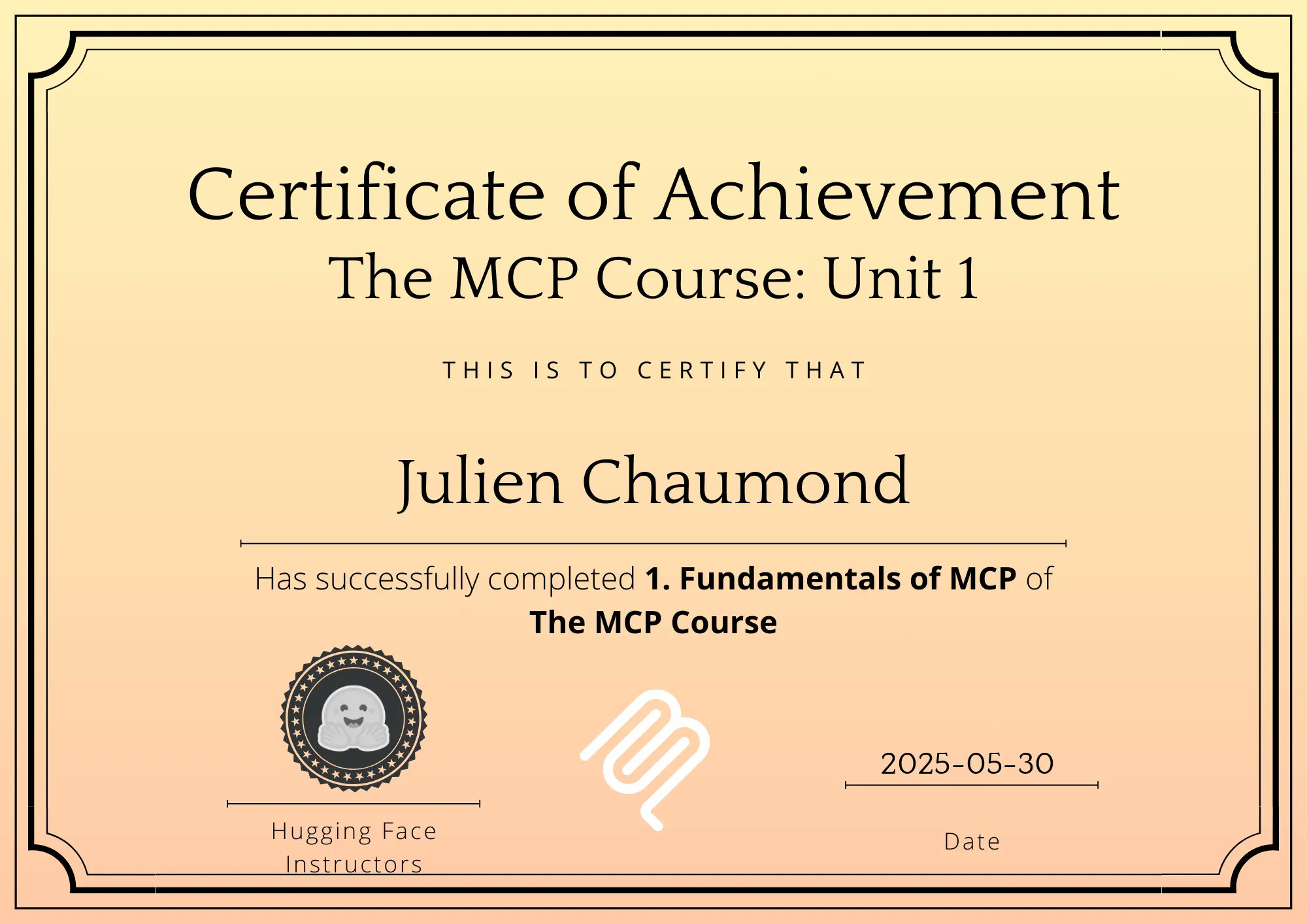 Achieved 100% on MCP Fundamentals Certification Unit 1