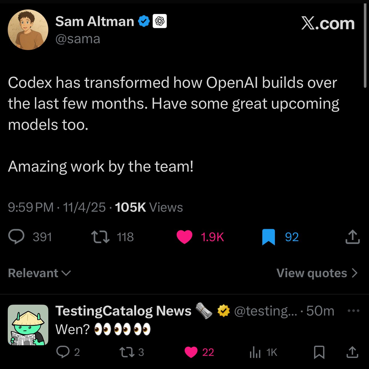 @testingcatalog — 2025-11-04