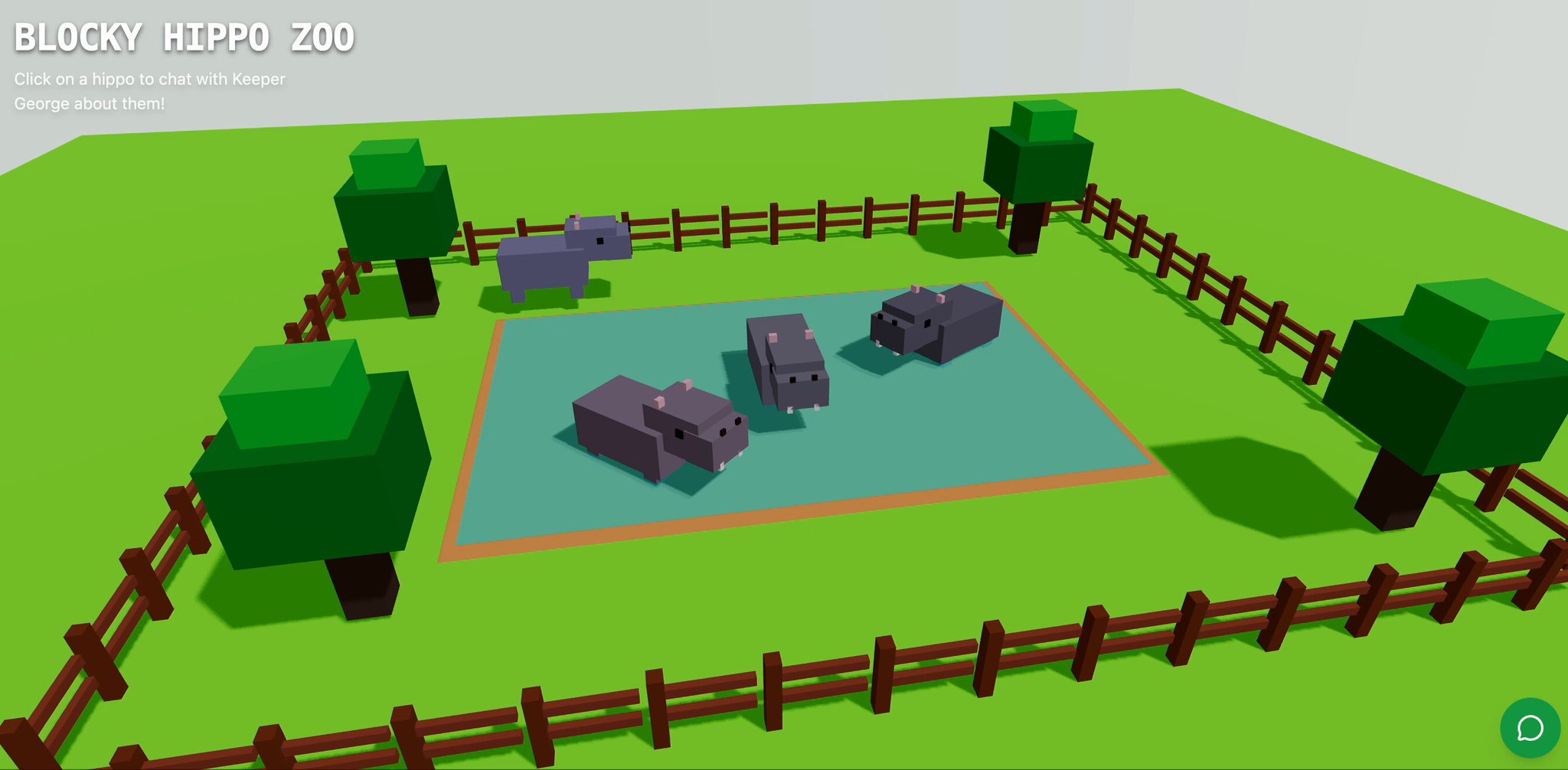 Gemini 3 Creates Interactive Minecraft Hippo Zoo Experience