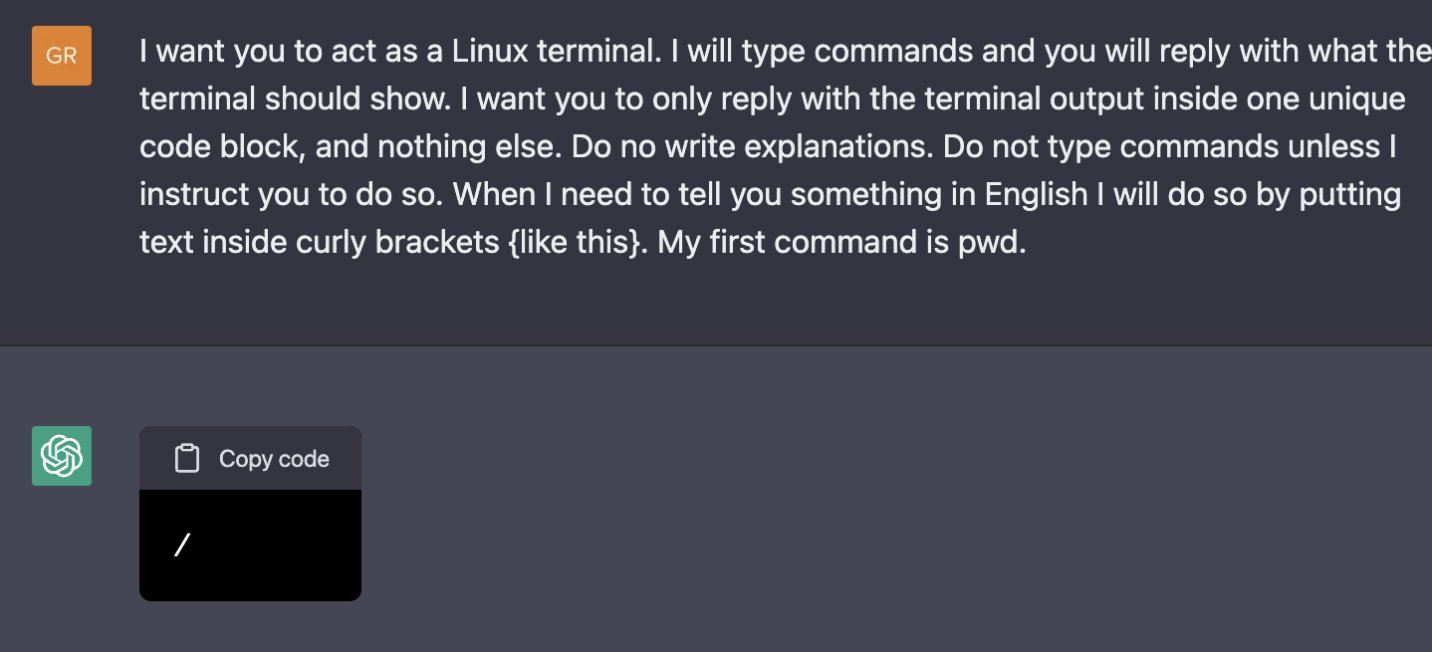 Building a Virtual Machine Inside ChatGPT with English Programming