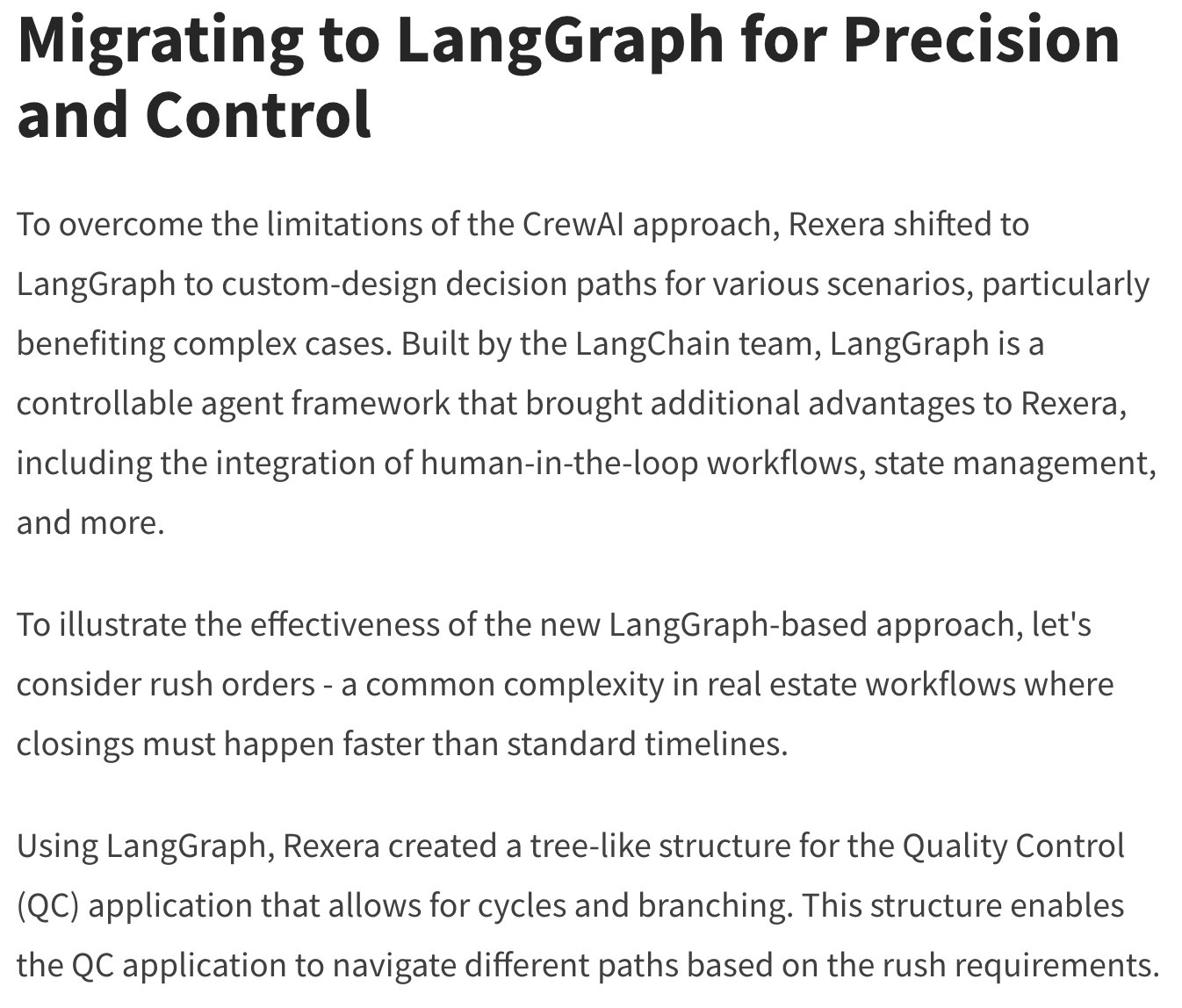 LangChain Customer Story: Rexera Implementation Success
