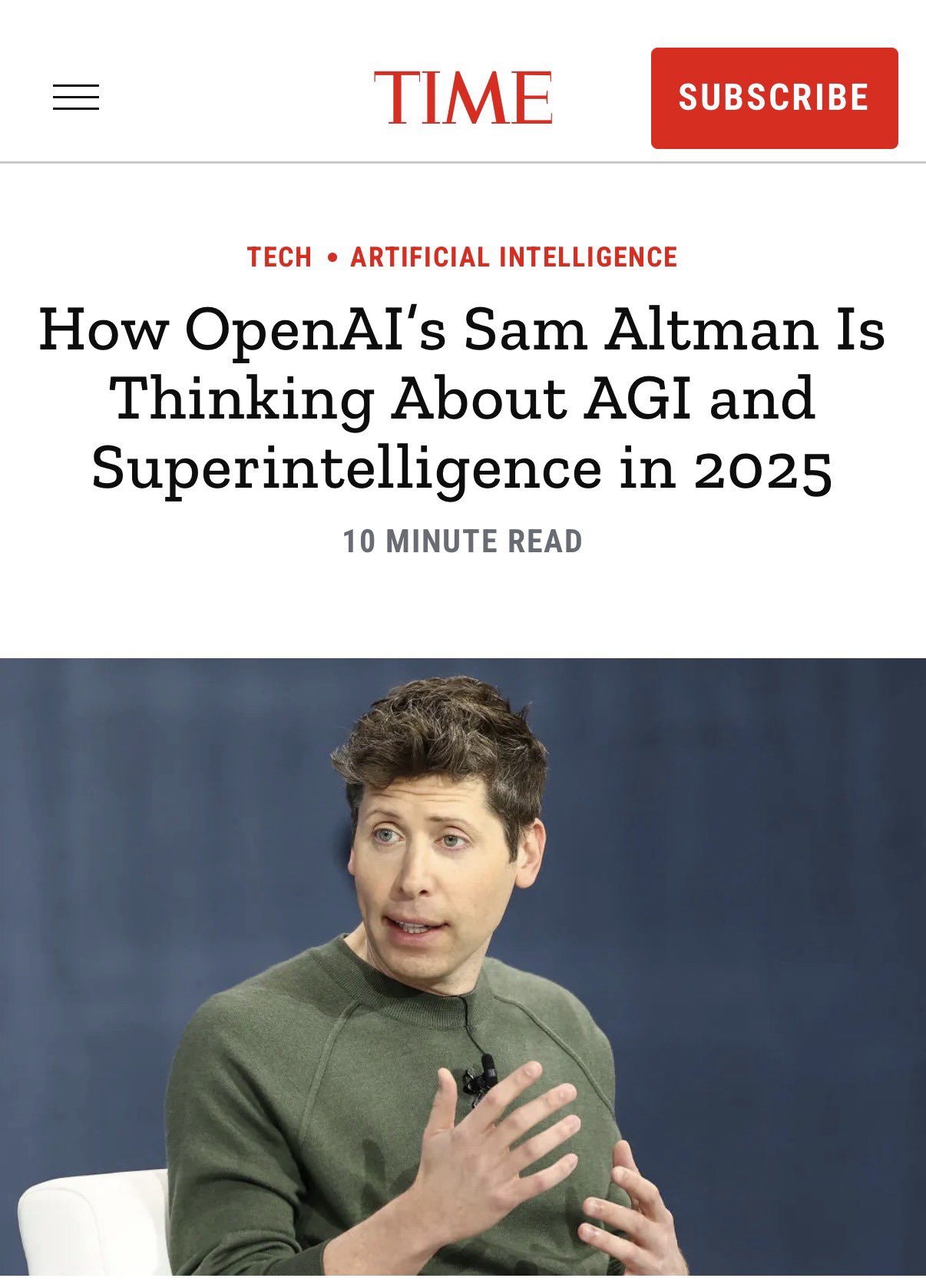 Sam Altman’s contradictory AGI claims and team dissolution