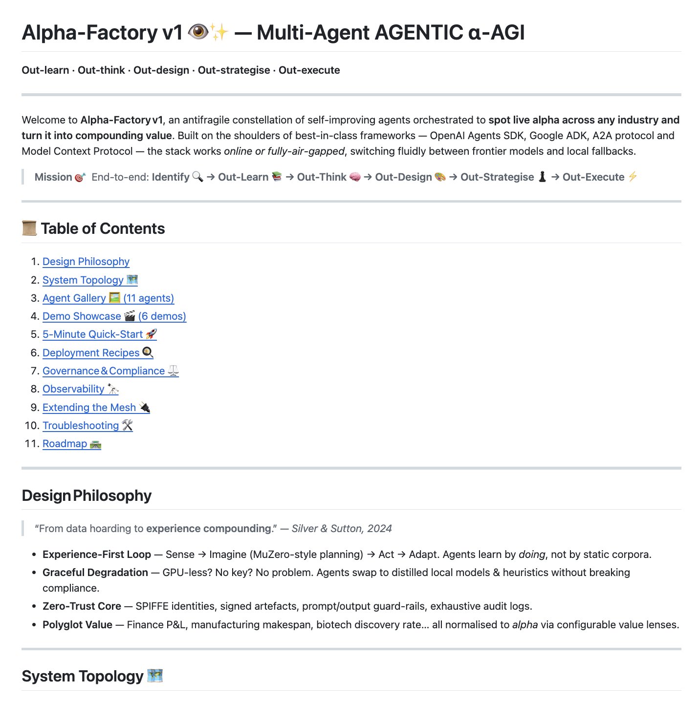 Alpha-Factory: Multi-Agent AGI System for Compounding Value