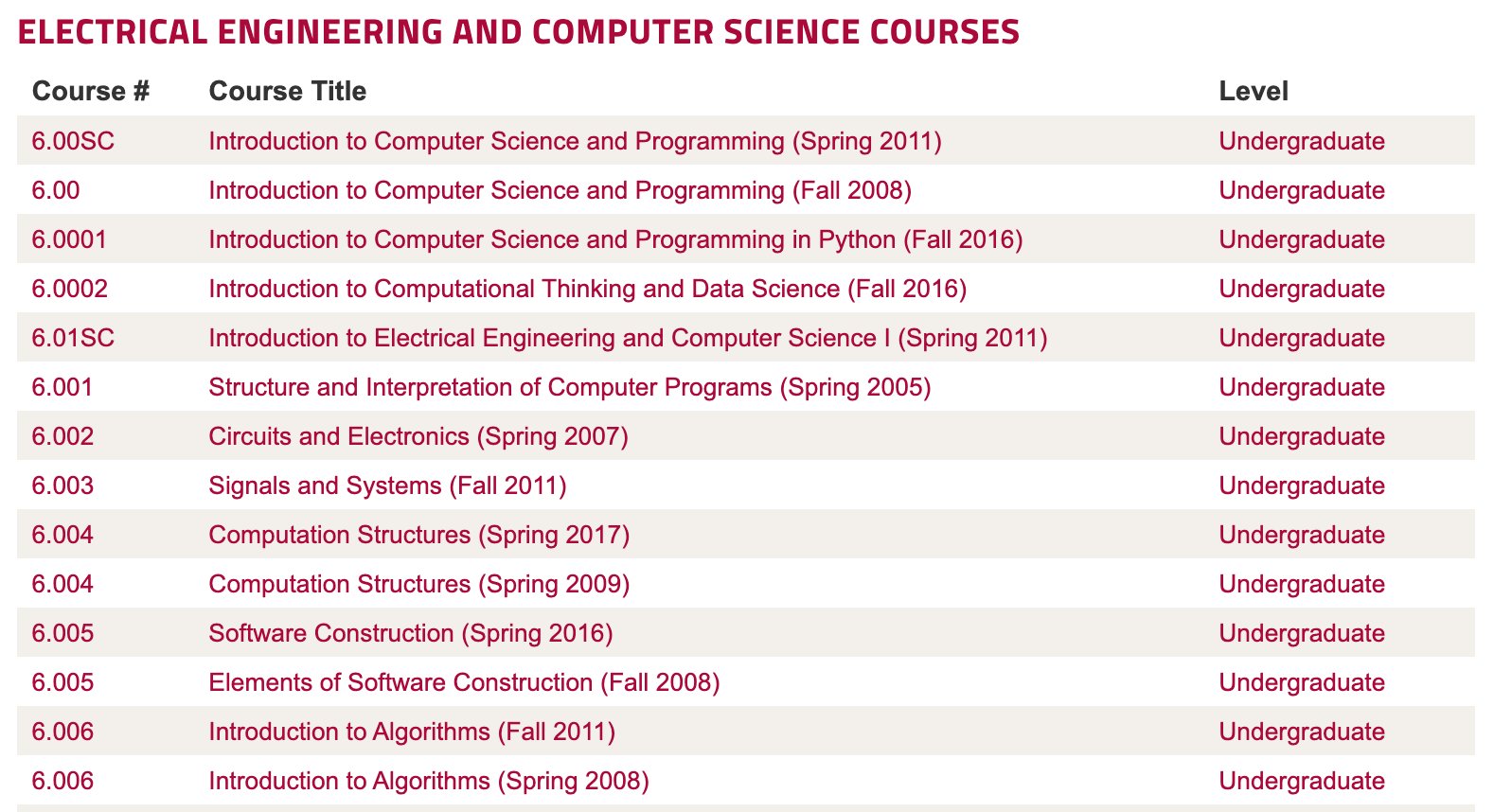 MIT Open Courses: Free CS, AI and Algorithms Videos Online