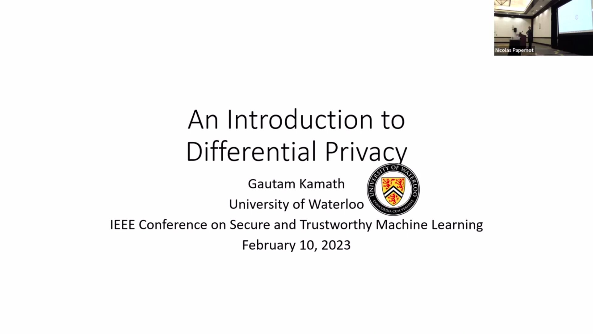 Introduction to Differential Privacy for ML Models