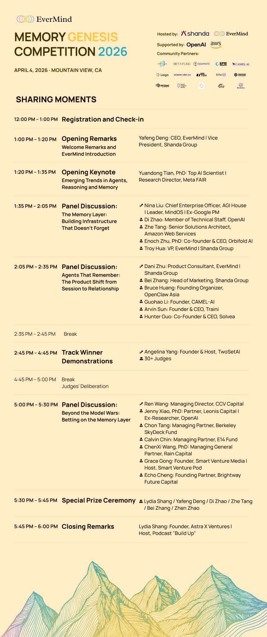 AI Memory Research Meetup Event Bay Area Invitation