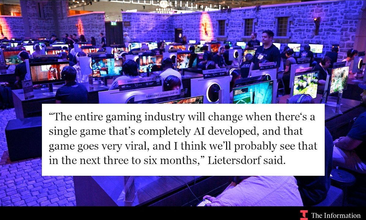 AI-Generated Games Coming Within Six Months, Gaming Revolution Ahead