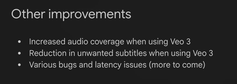 Veo 3 reduces unwanted subtitles in video generation