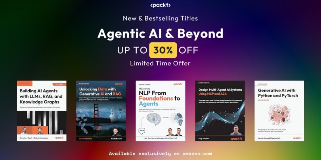 Packt Publishing Offers Discounted Agentic AI Books