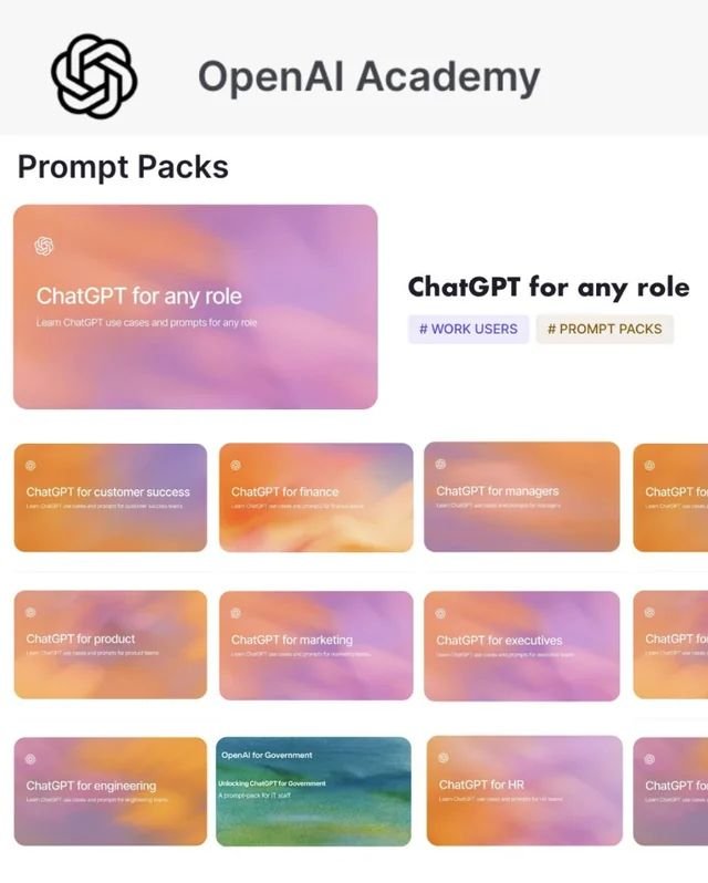 OpenAI Launches 300+ Curated Prompt Packs for Business