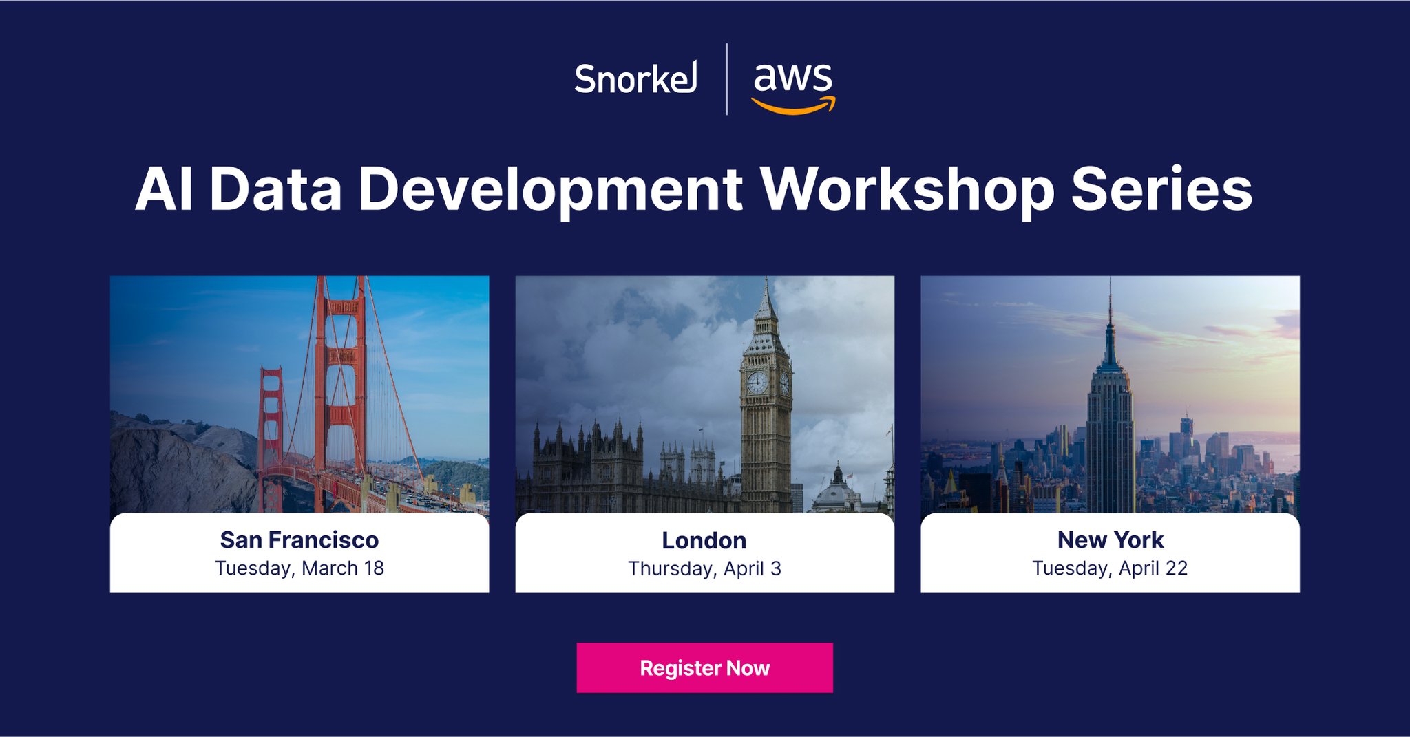 Hands-on AI Data Development Workshops in Major Cities