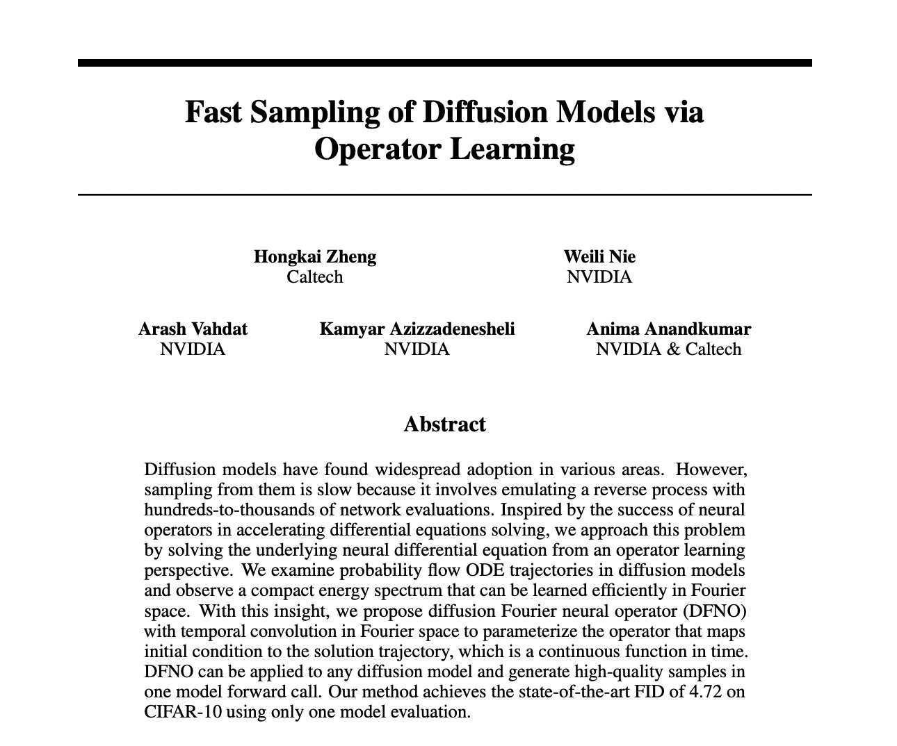 Fast Diffusion Model Sampling Achieves SOTA with Single Evaluation