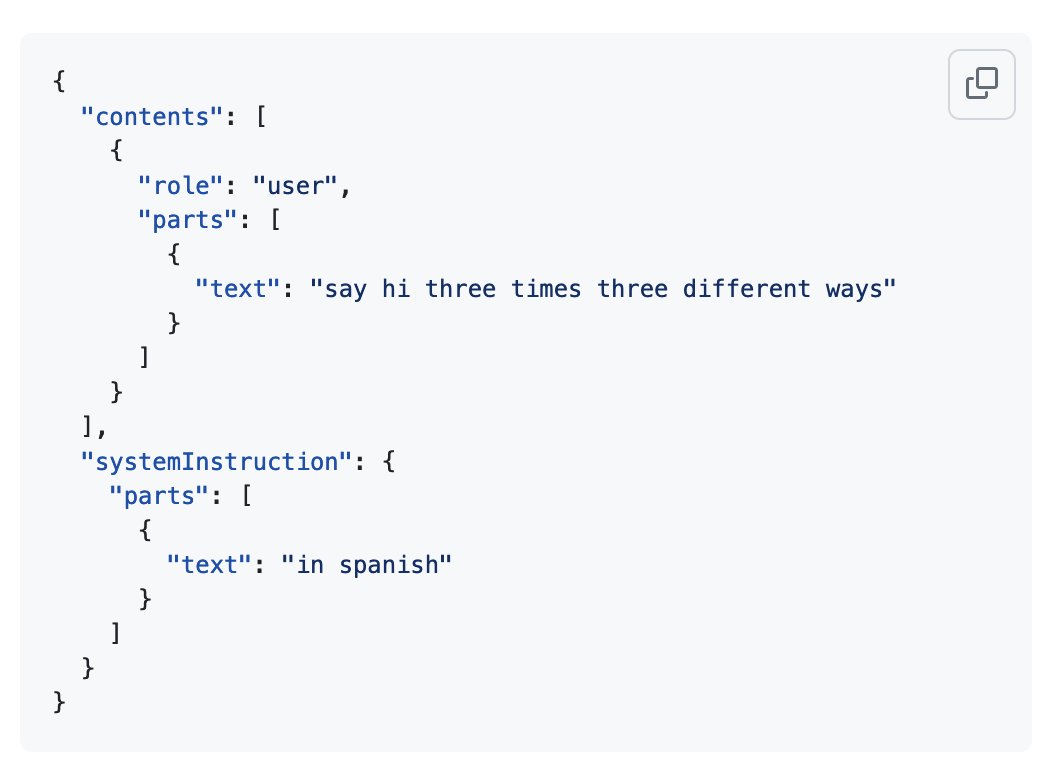 Reverse Engineering System Instructions for REST API