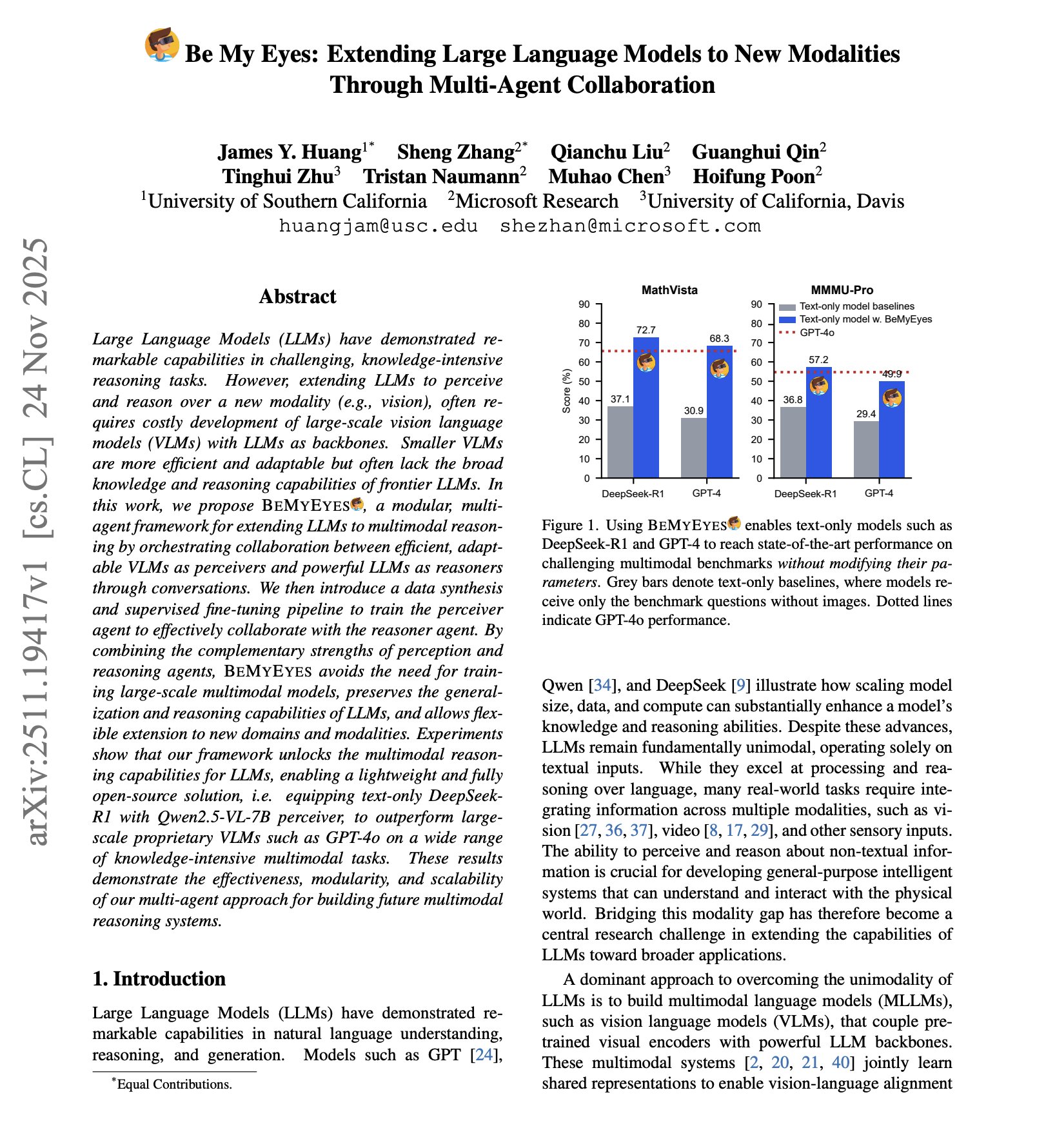 Multi-Agent Collaboration Enables Multimodal LLM Vision Integration