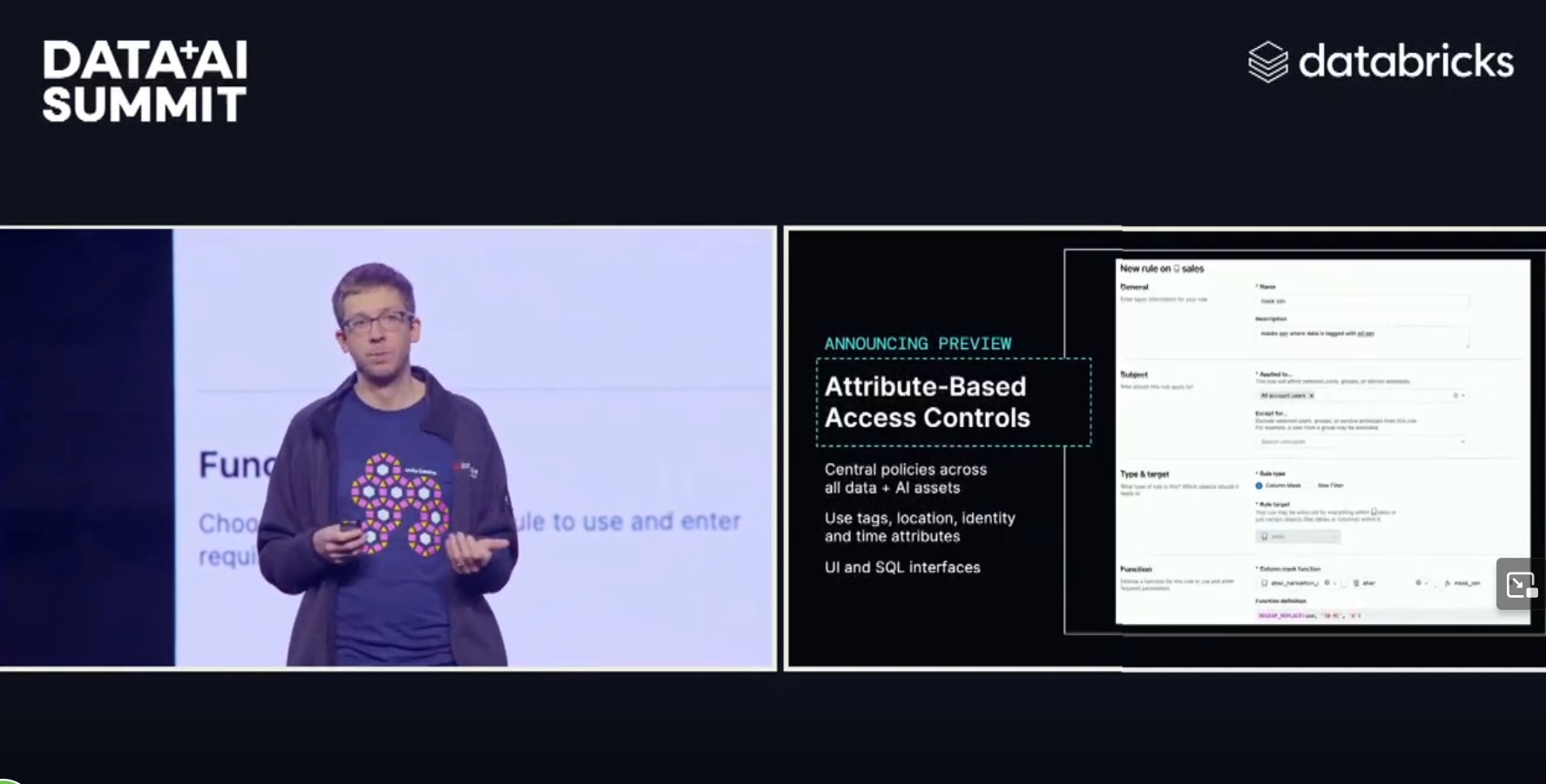 Databricks Previews Attribute-Based Access Controls