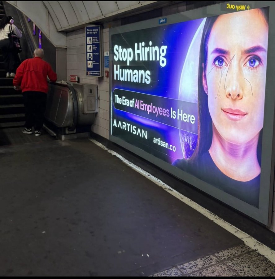 AI Employee Era: Metro Ad Urges Companies to Stop Hiring Humans