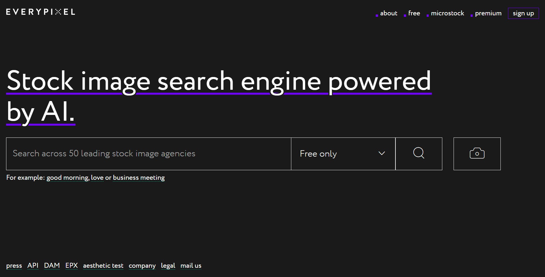 Everypixel: AI-Powered Search Across 50+ Stock Image Sites