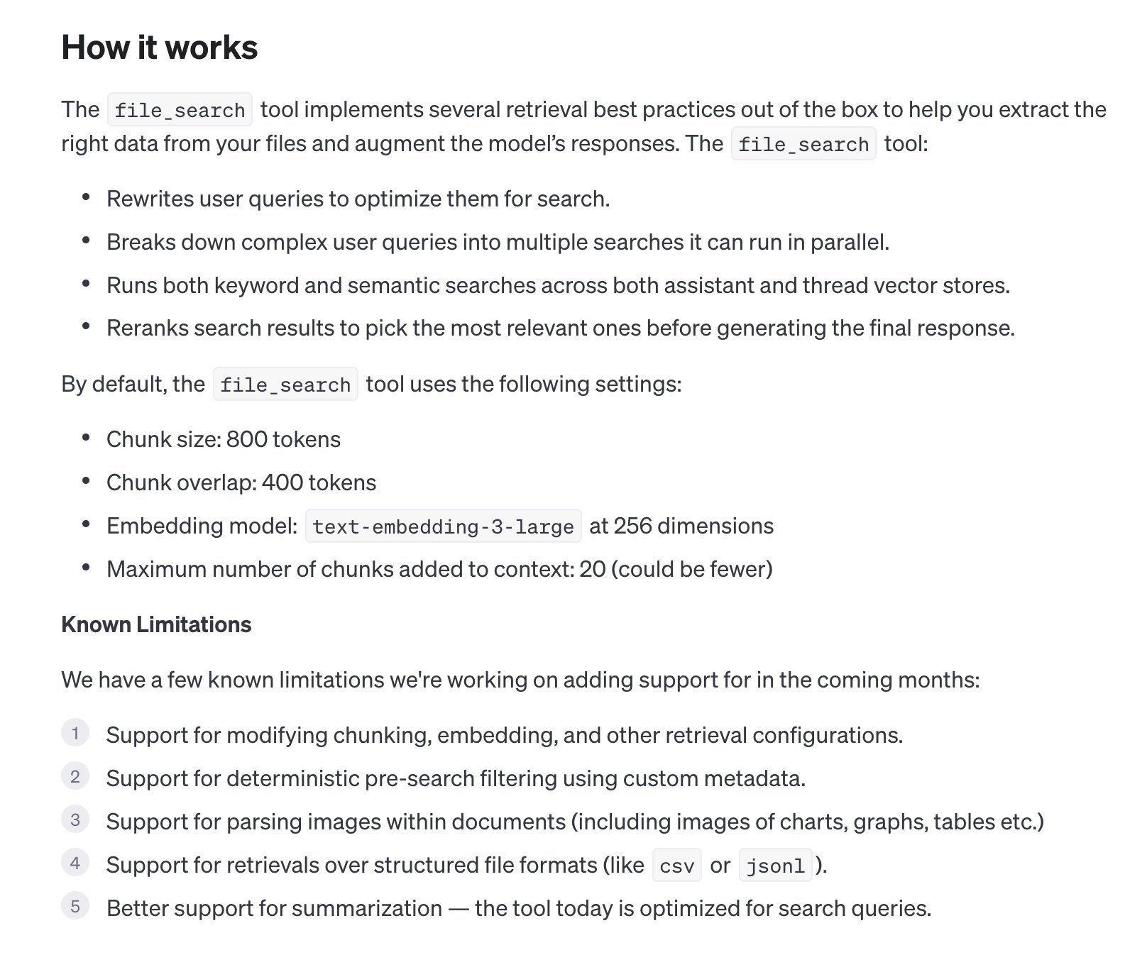 OpenAI Chunking Strategy for RAG Implementation Details