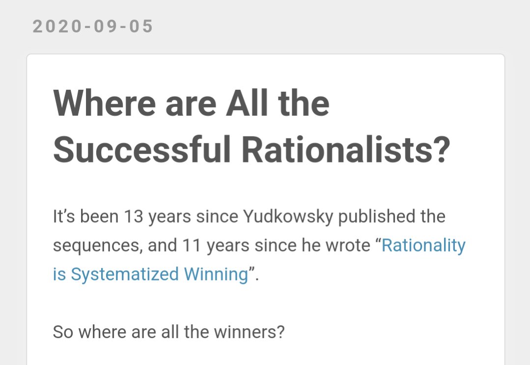 Beyond Rational Thinking: Multiple Preconditions for Winning