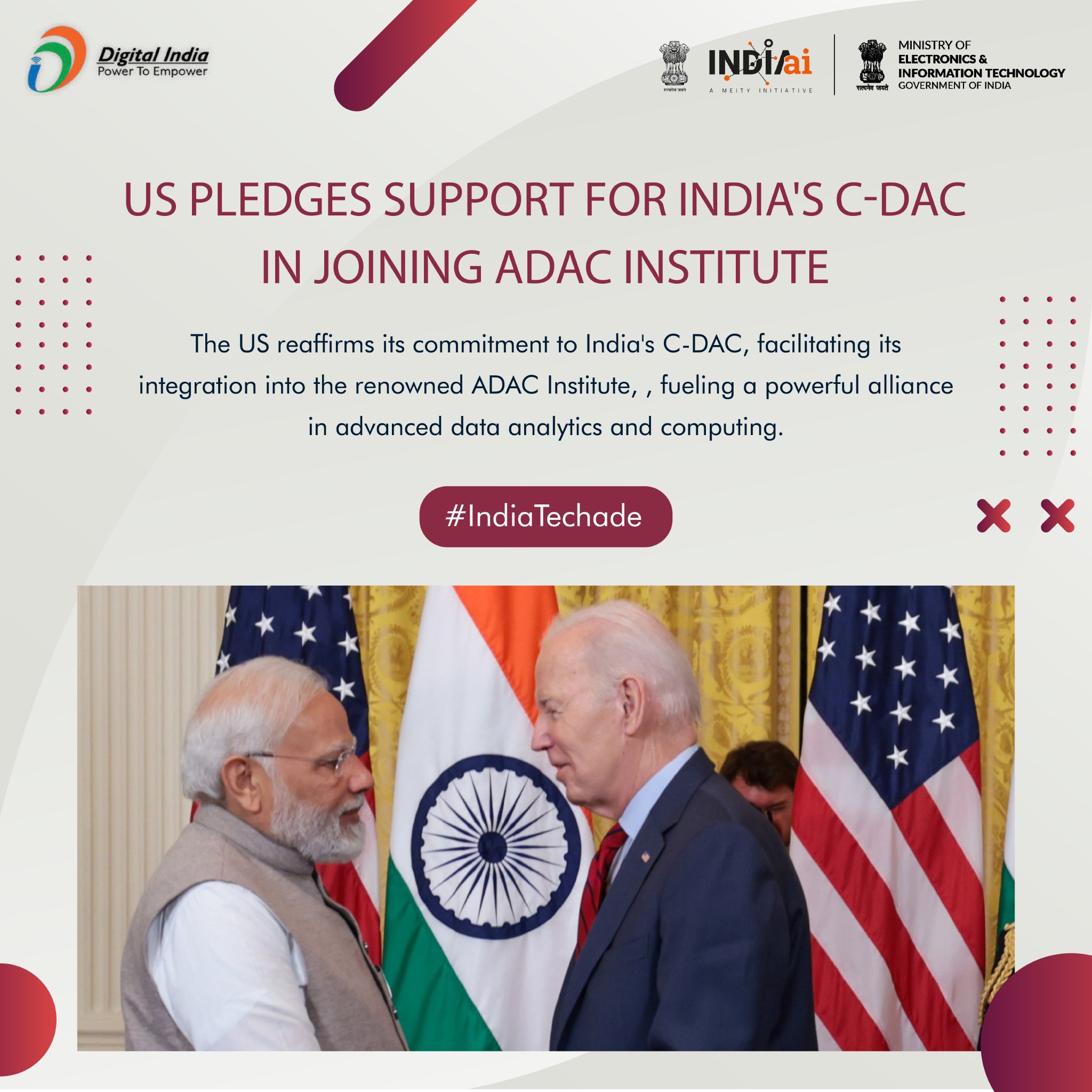 US Backs India’s C-DAC Entry into ADAC Institute