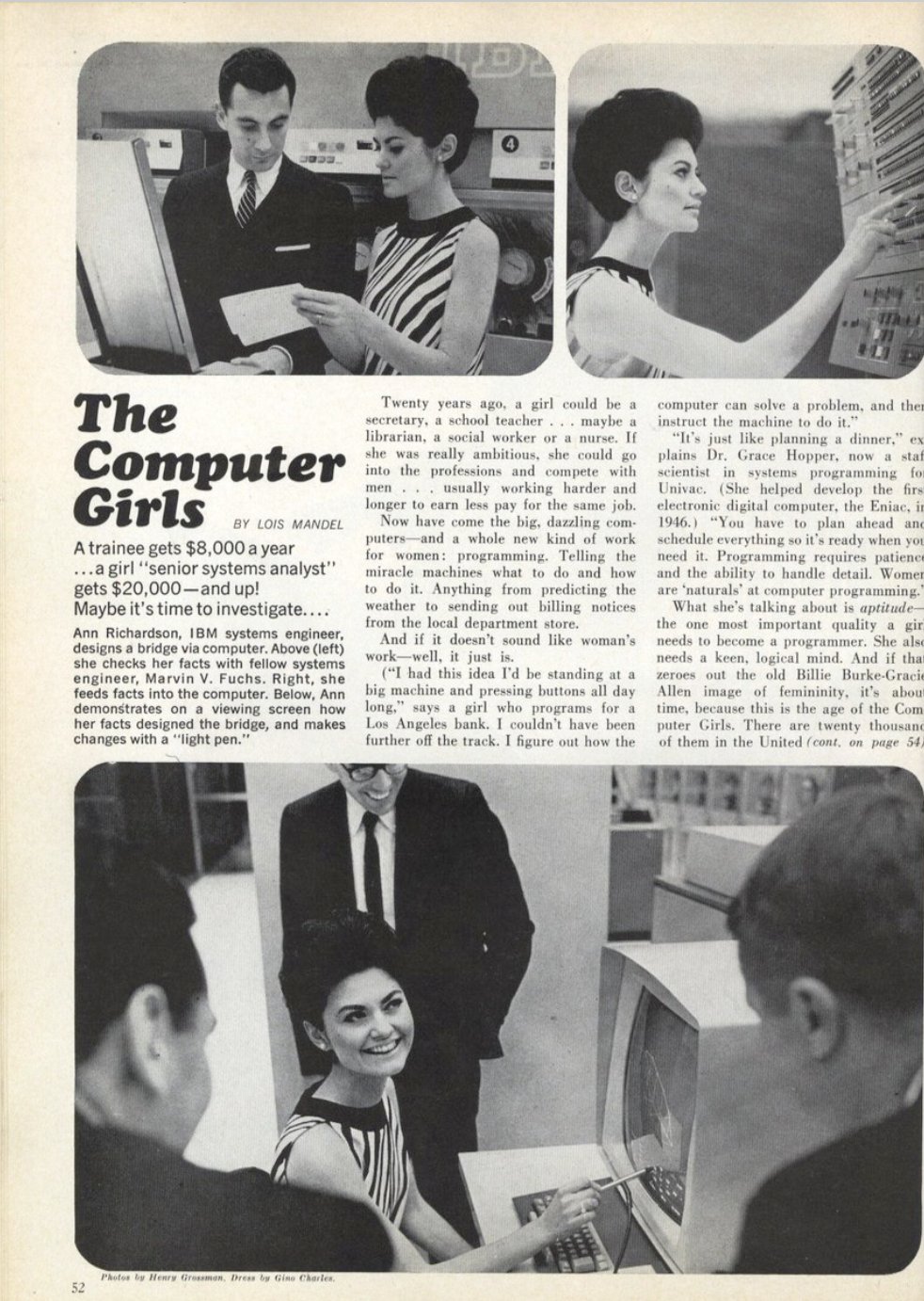 The Computer Girls: Women Pioneers in 1967 Programming