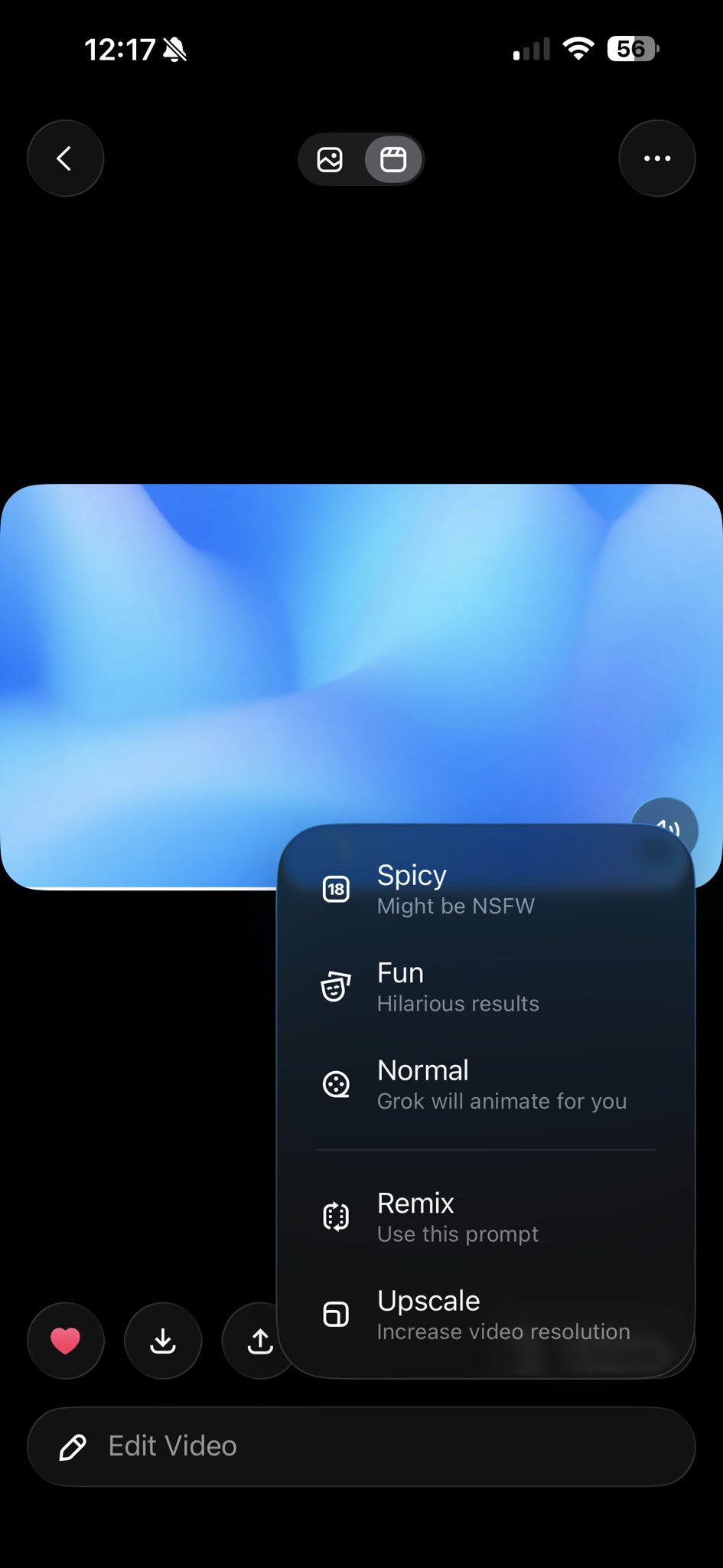 Preview of Upcoming Grok Imagine Remix and Upscale AI Features