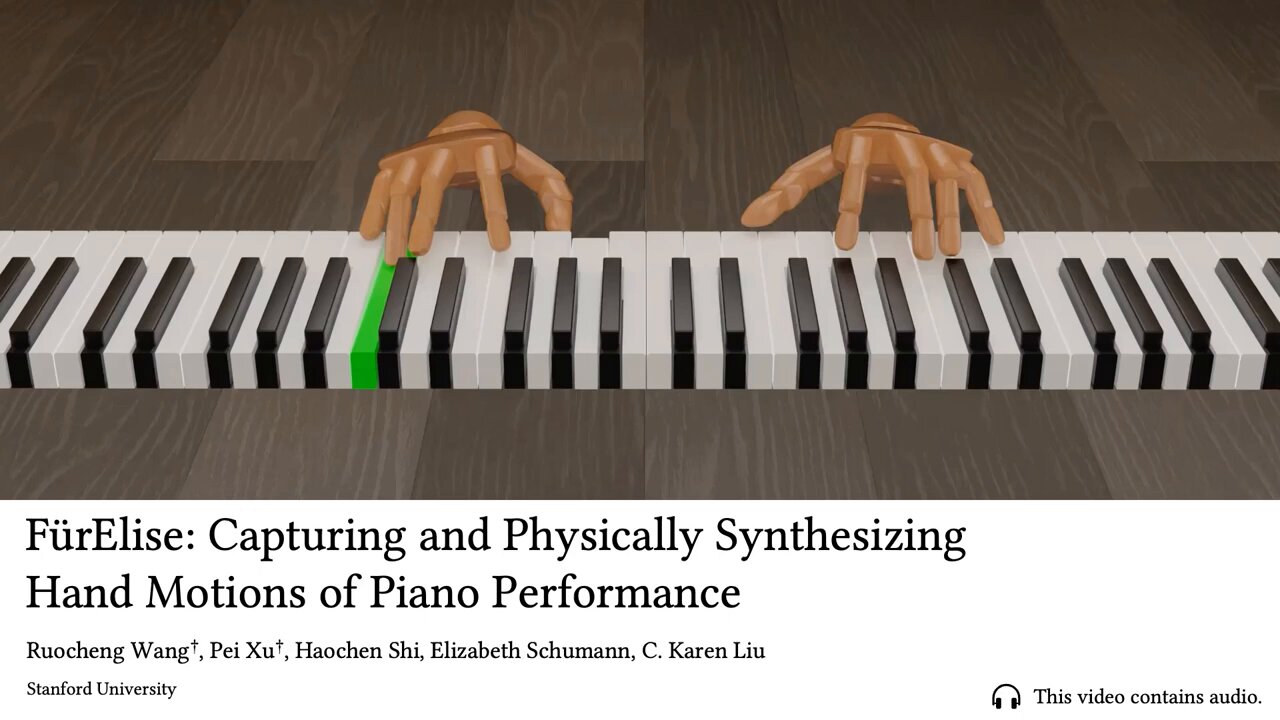 Capturing and Physically Synthesizing Piano Hand Motions
