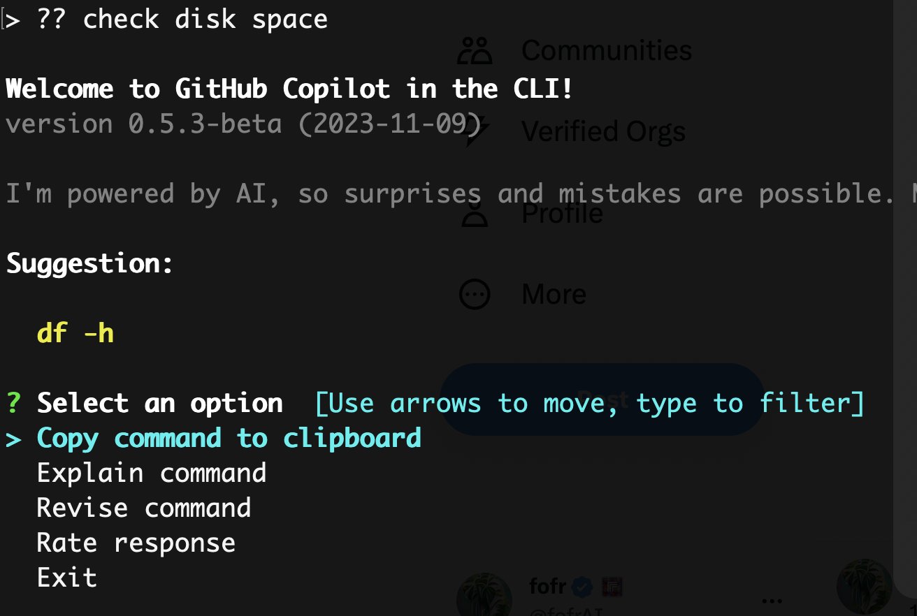 GitHub Copilot Shell Alias for Quick Command Suggestions
