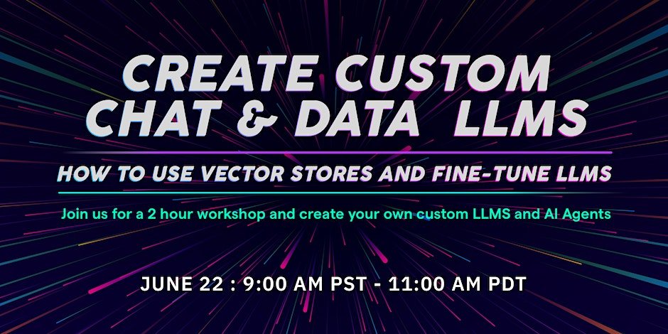 Free Workshop: Create Custom Chat Data LLMs
