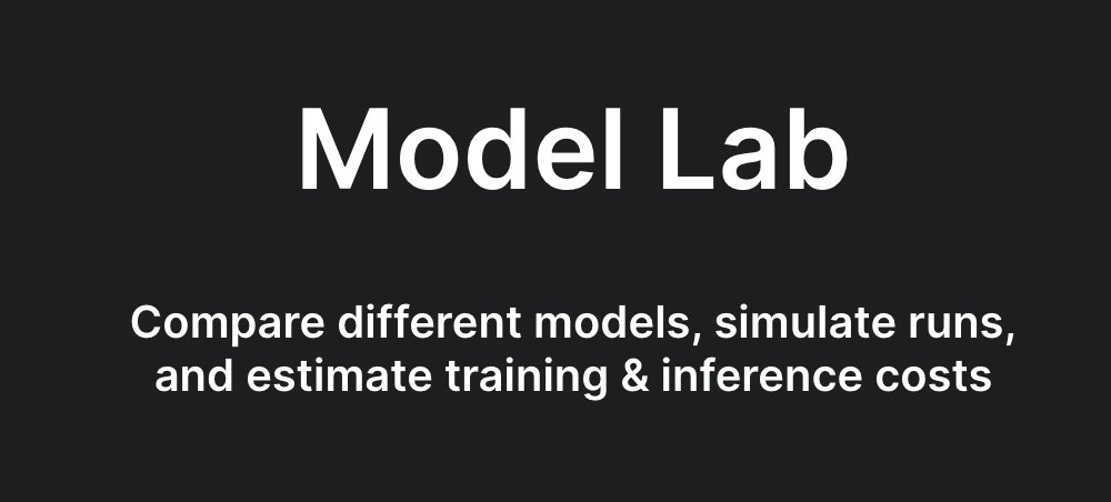 Cerebras Model Lab: Compare LLMs, Estimate Training Costs