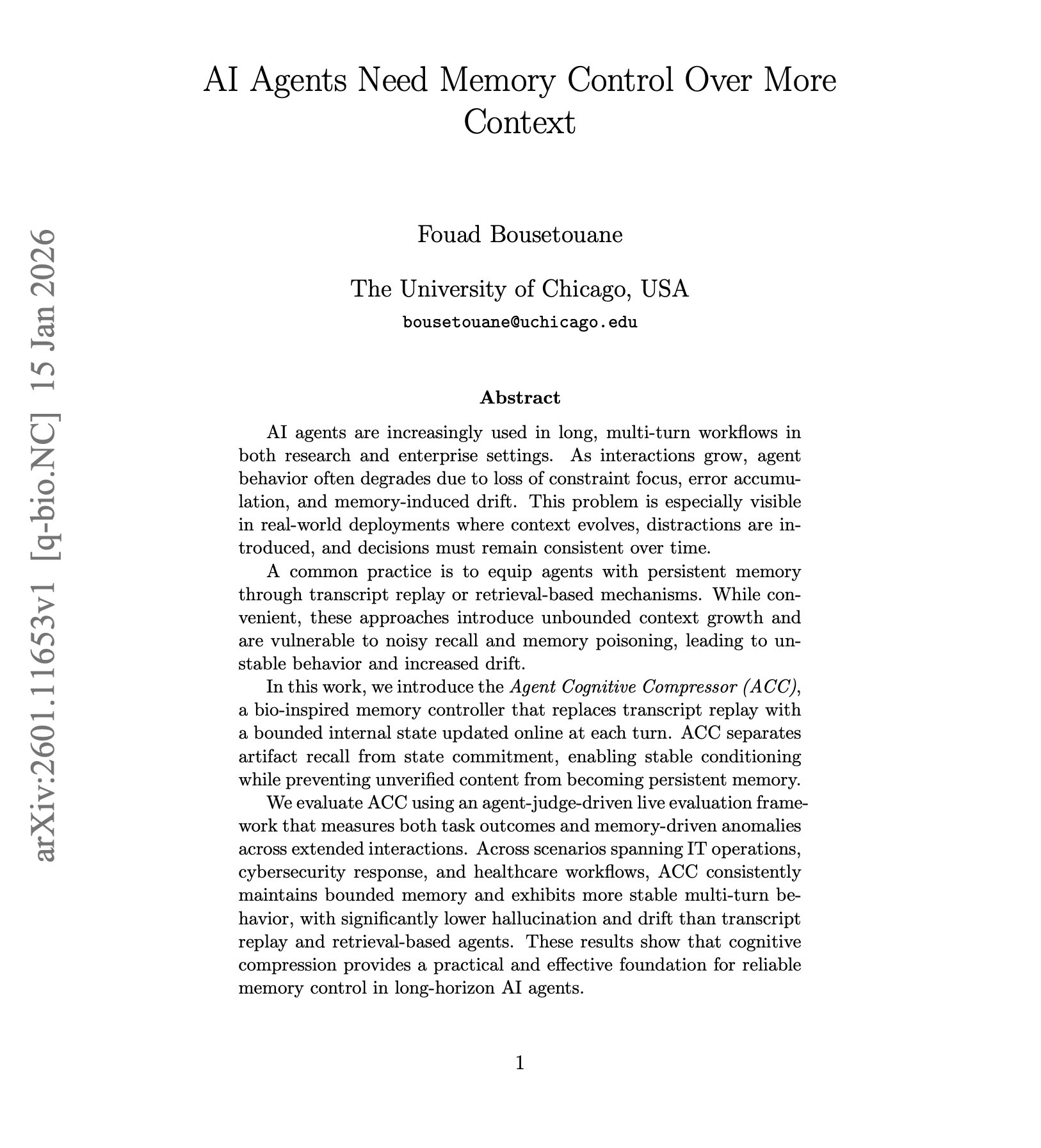 Agent Memory: Transcript Replay vs Retrieval-Based Approaches