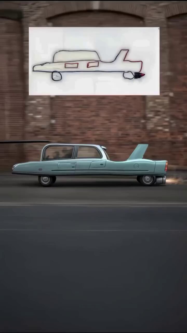 Children’s drawings transformed into cars by AI imagination