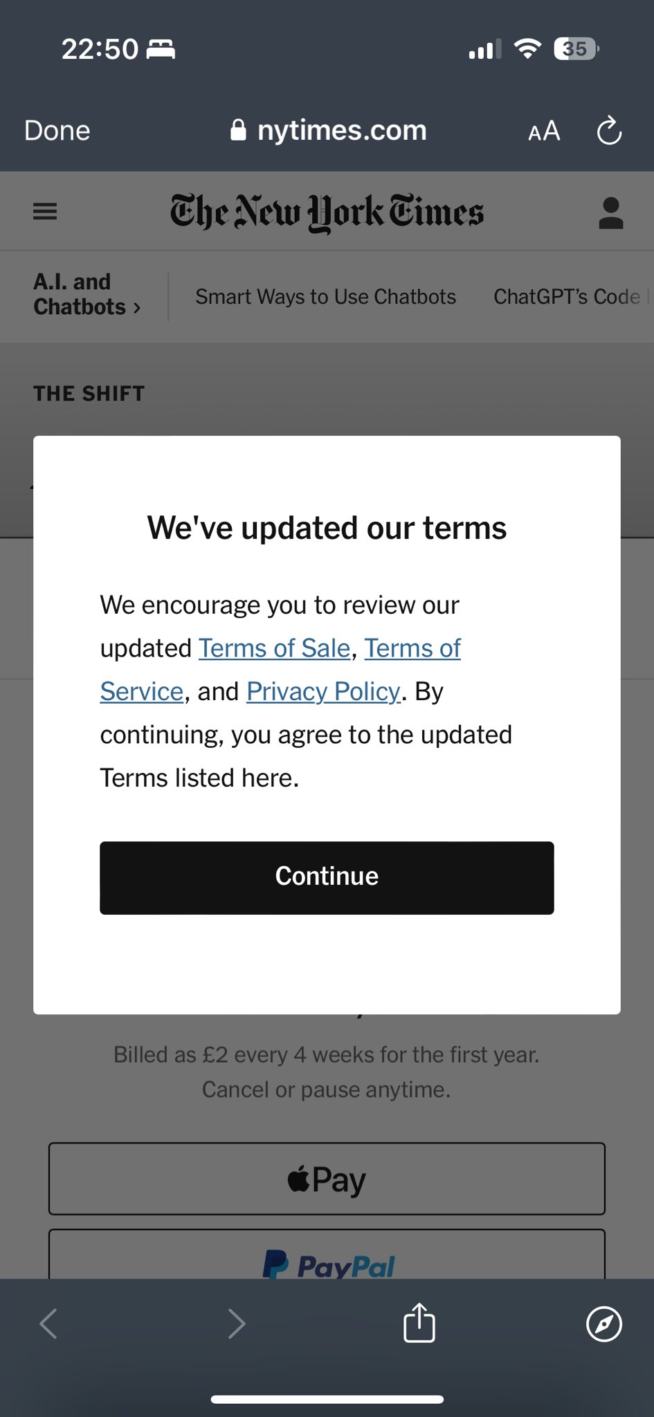 Preferring AI summaries over paywalled news articles