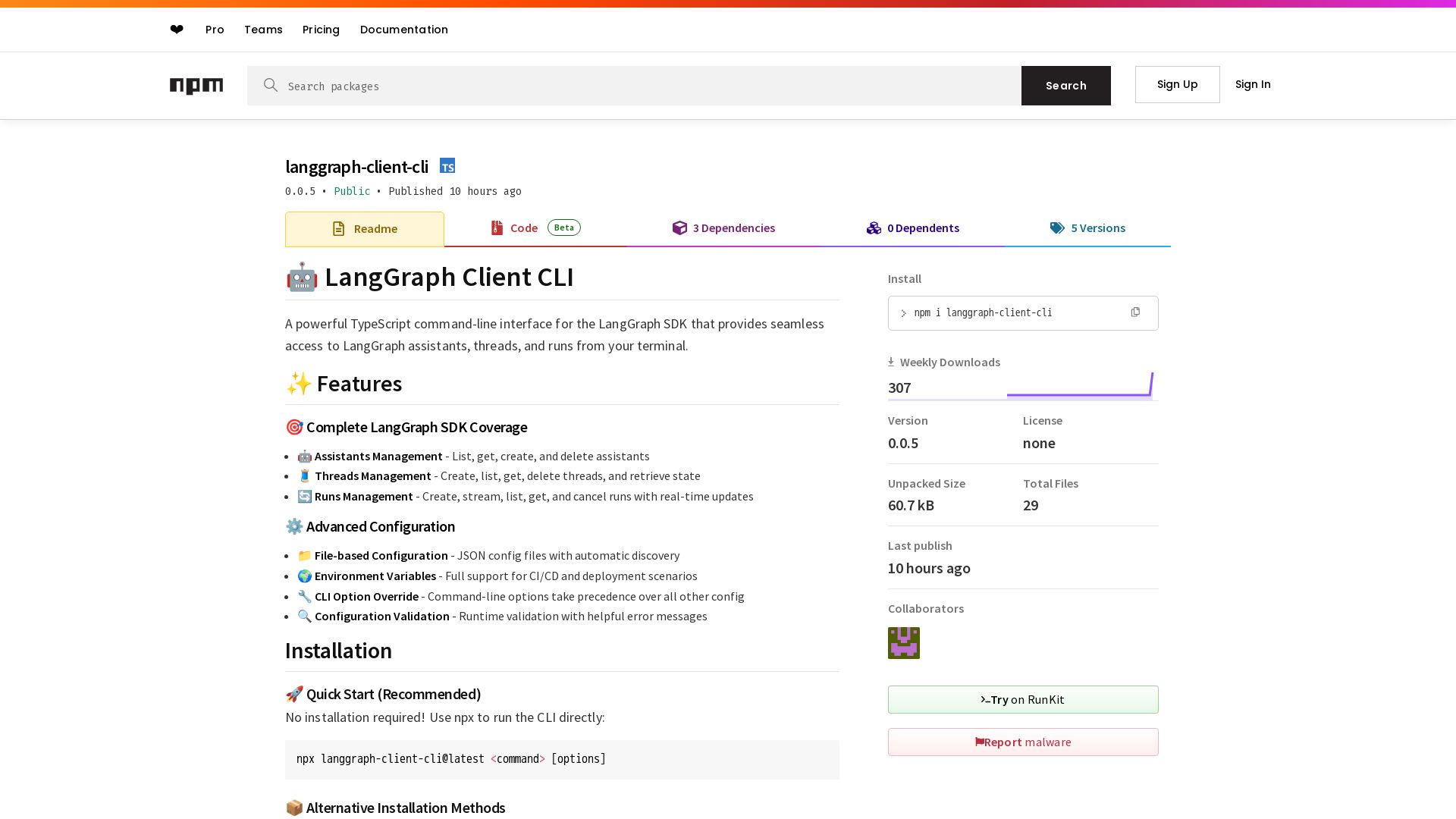LangGraph CLI: Terminal Access to LangGraph Platform Management