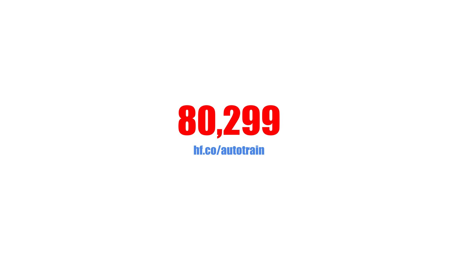 80k Models Trained with AutoTrain on Hugging Face Hub
