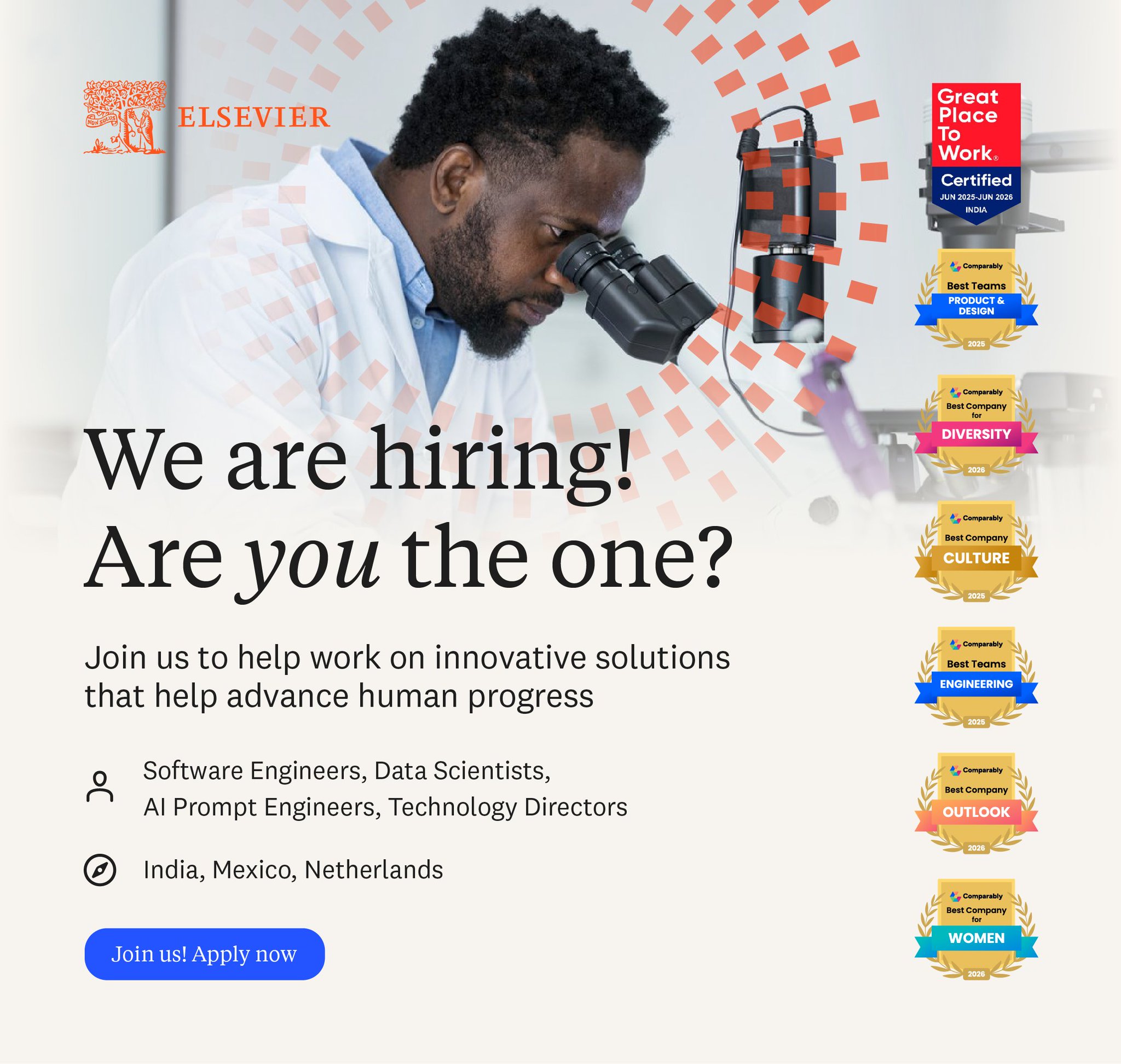 Elsevier Hiring Software Engineers and AI Specialists Globally