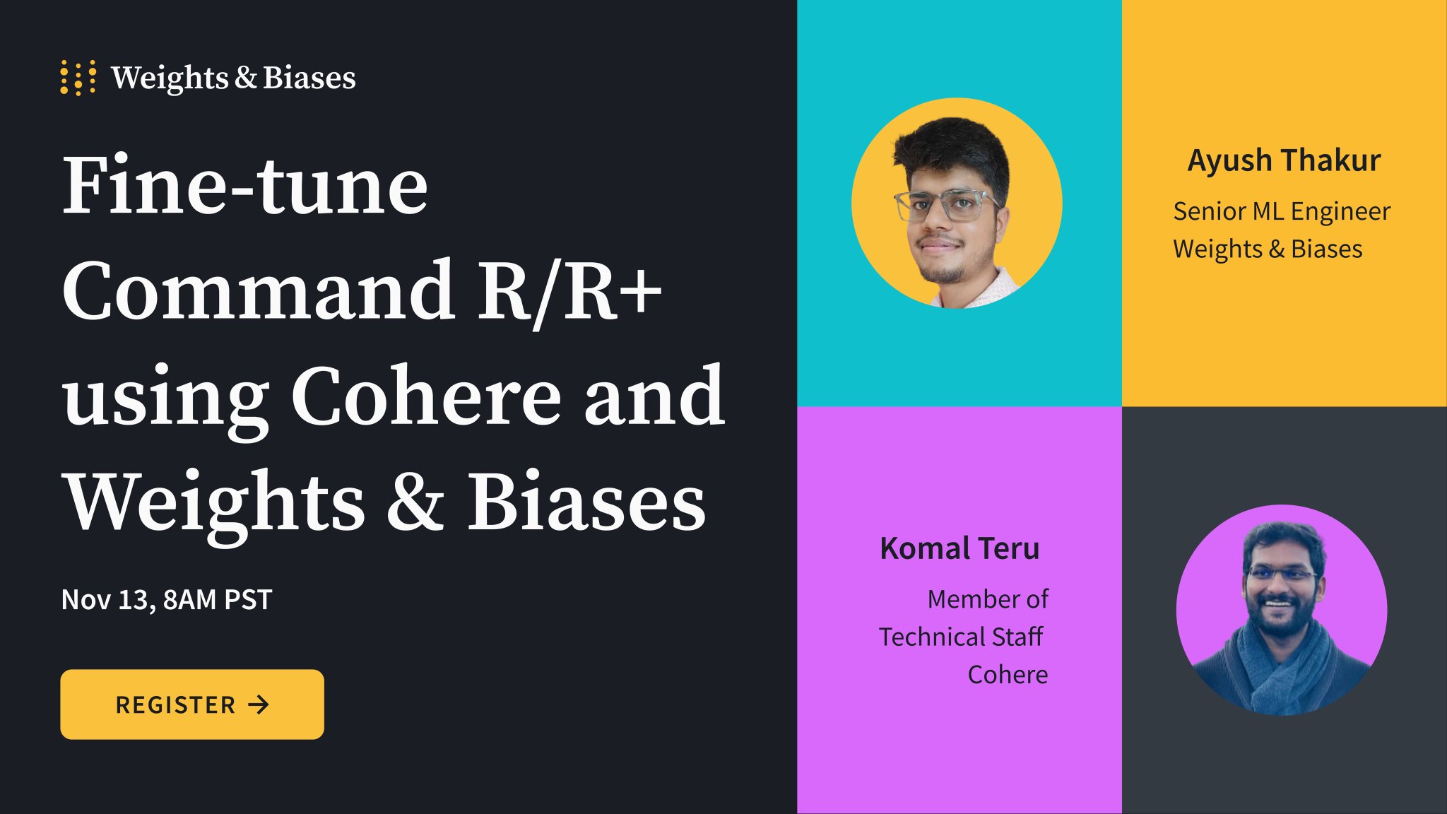Fine-tune Command R with Cohere and Weights Biases