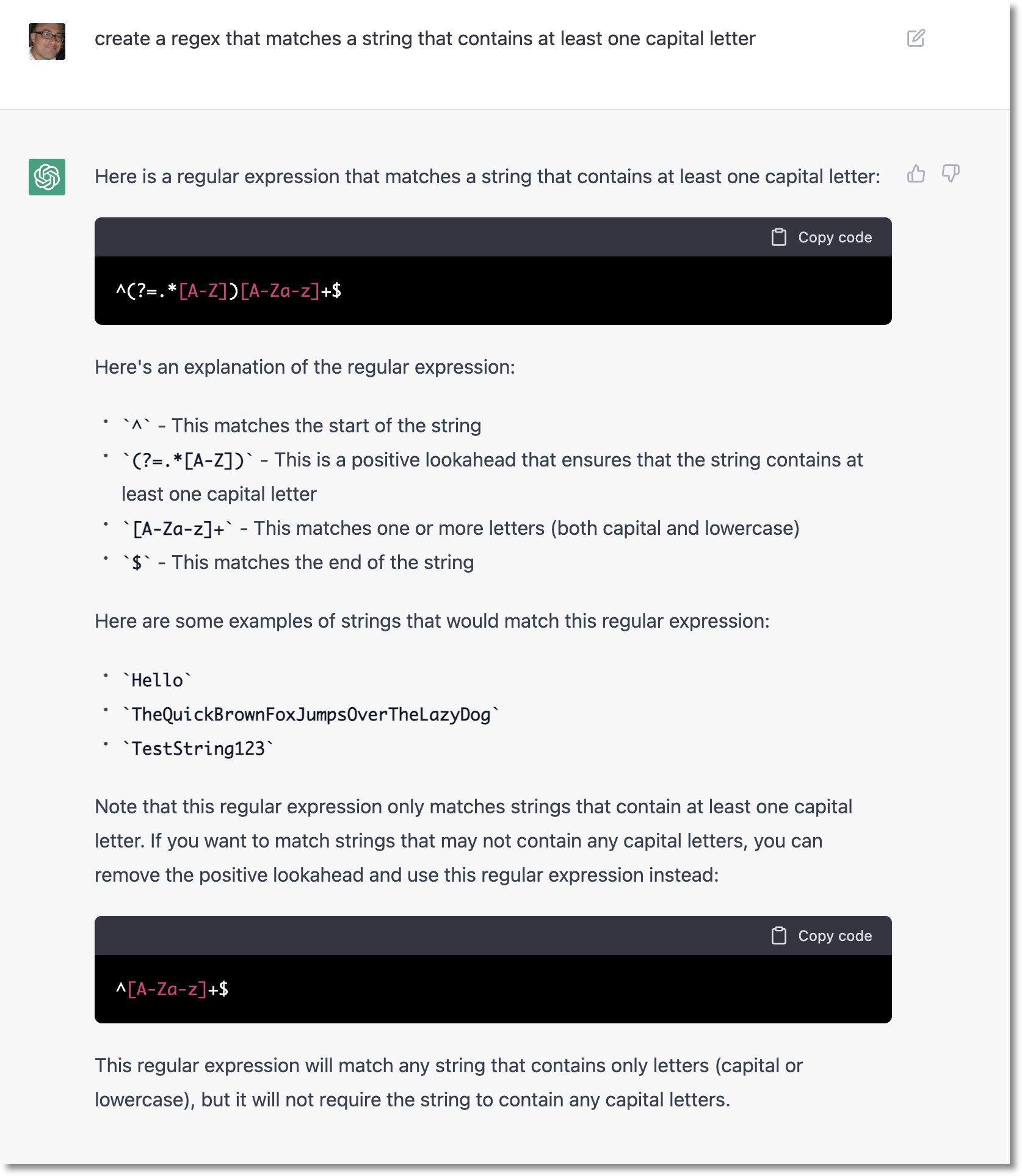 ChatGPT Generates Flawless Regular Expressions with Plain English