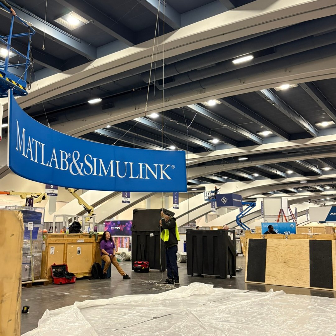 MathWorks Booth Setup Behind the Scenes