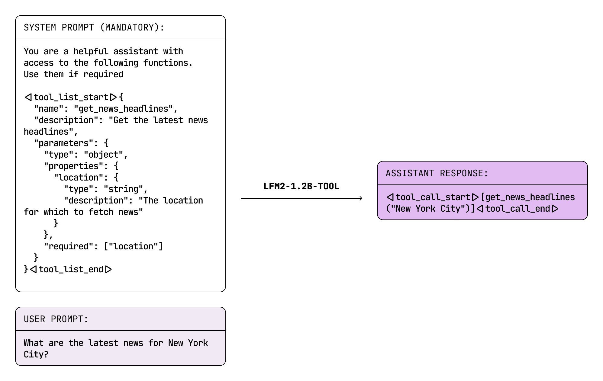 Tool Use Model Converts JSON Function Descriptions to Python Code
