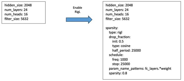 RigL Dynamic Weight Sparsity Algorithm Implementation PyTorch